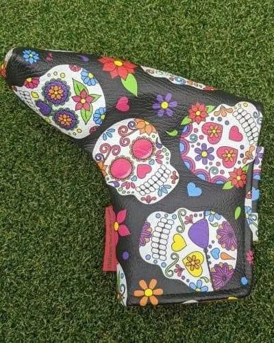 Black Sugar Skull Blade Putter Cover
