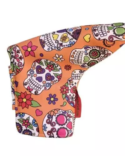 orange sugar skull blade putter cover