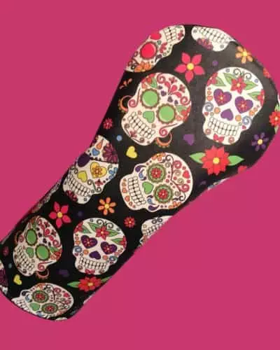 Black Sugar Skull Boxing Glove Head Cover