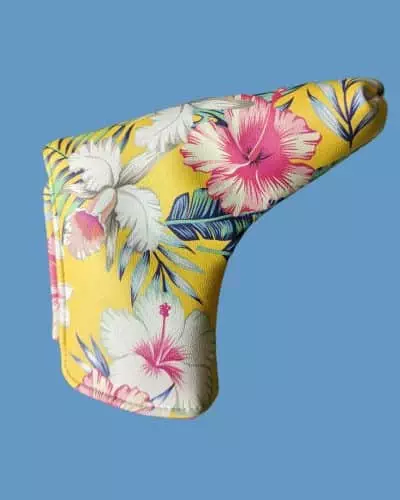 yellow botanical blade putter cover 1