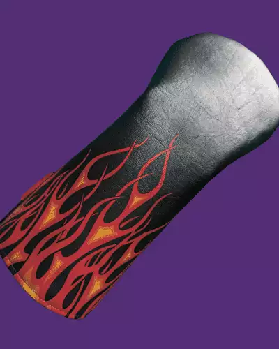 flame boxing glove head cover